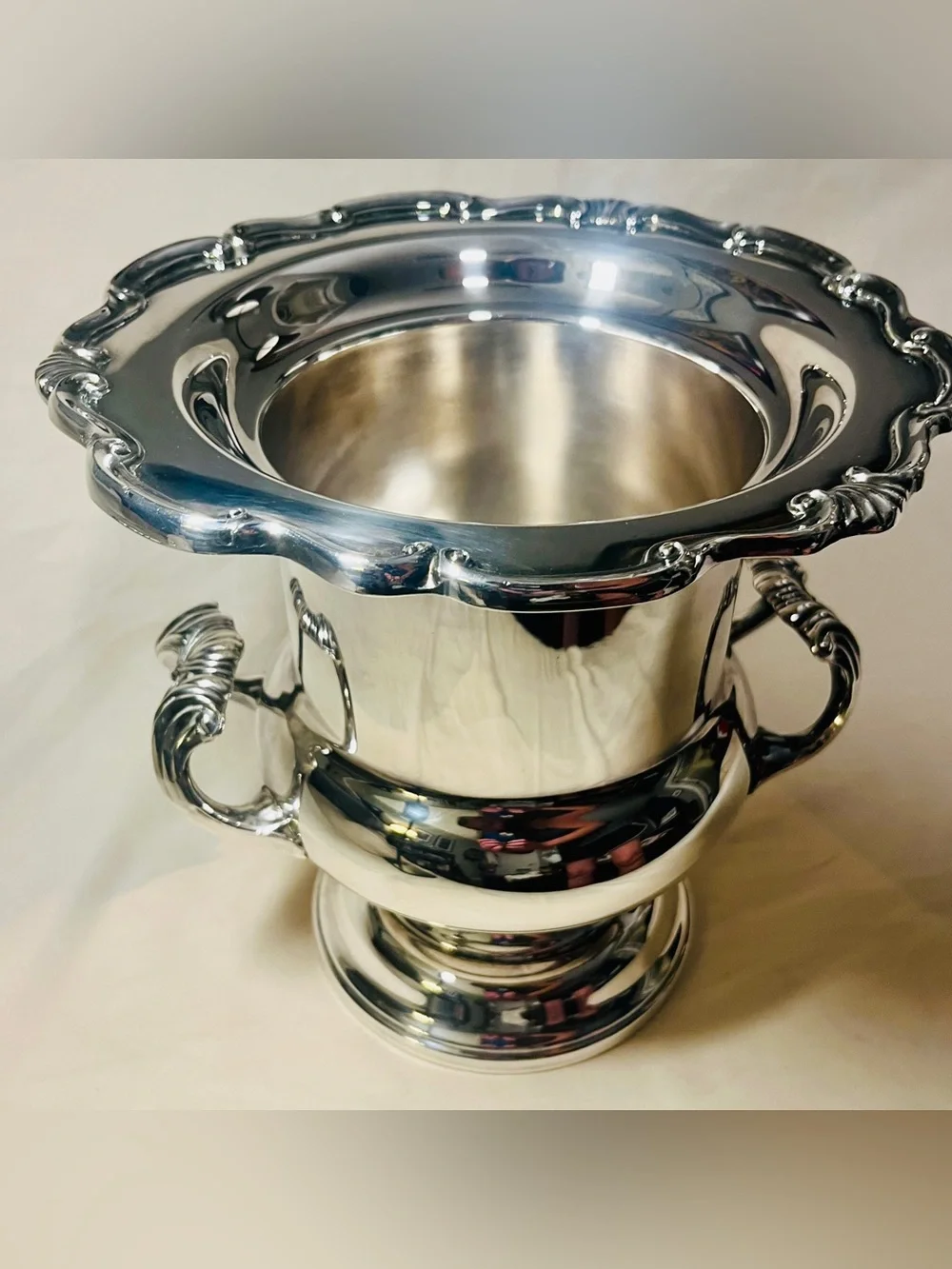 Silver-plate Champagne Chiller Ice Bucket | F.B. Rogers | VTG Georgetown Pattern